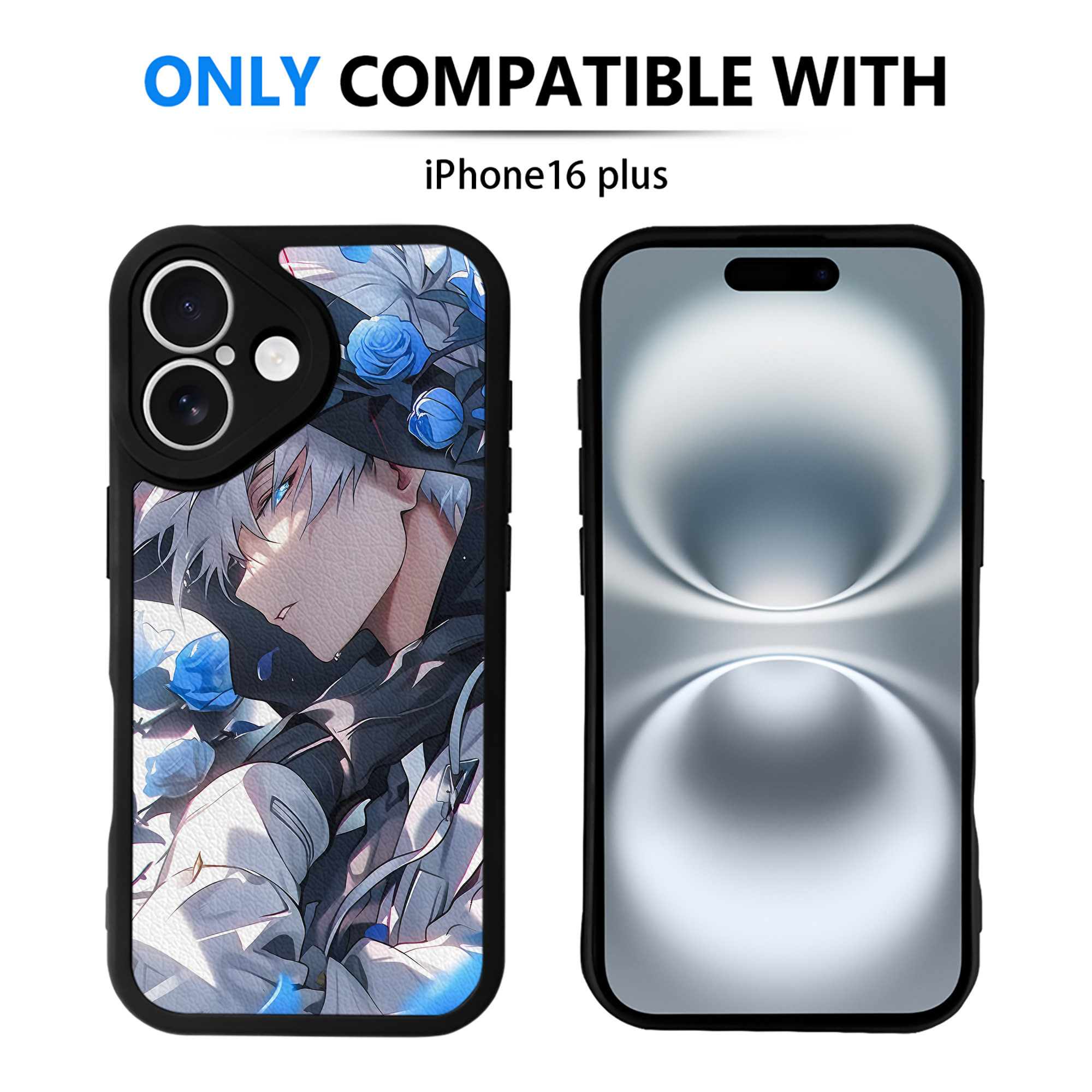 （画像用） 呪術廻戦 Jujutsu Kaisen 【iPhone 16シリーズ対応】シリコンスマホケース（レザー調） 材質：シリコン